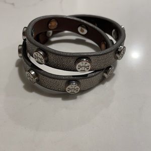 Tory Burch Wrap Logo Bracelet
